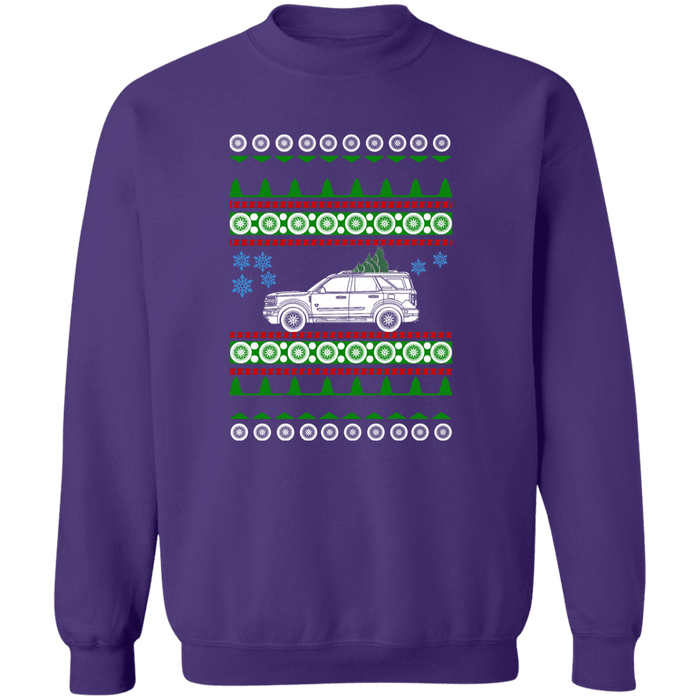 Ford Bronco Sport 4 door Ugly Christmas Sweater Sweatshirt