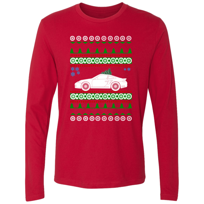 German Car like a 997 Turbo Ugly Christmas "sweater" long sleeve t-shirt