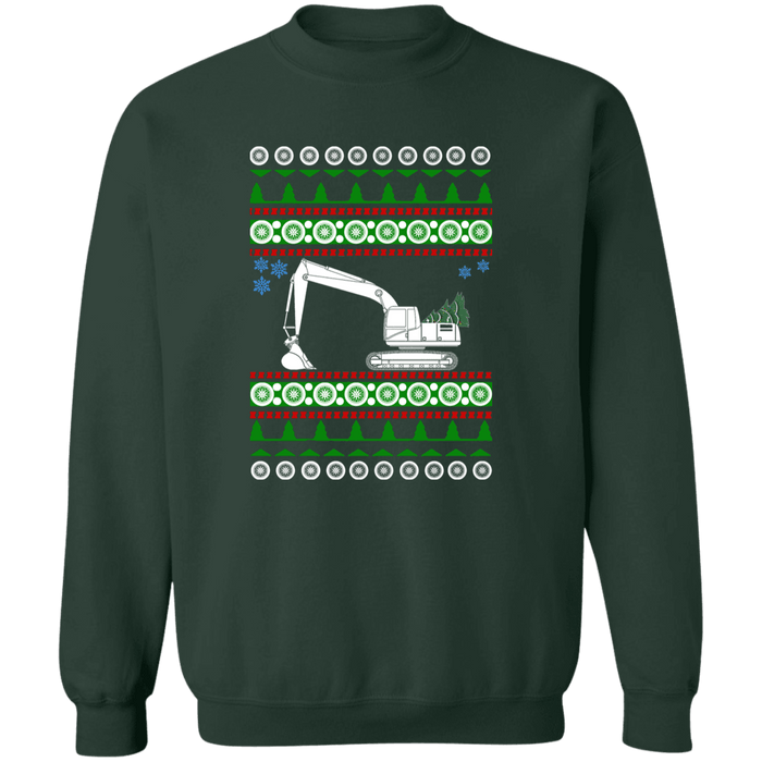 Excavator Ugly Christmas Sweater Sweatshirt