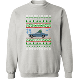 Ford Mustang 1965 Fastback Ugly Christmas Sweater Sweatshirt Blue Silver