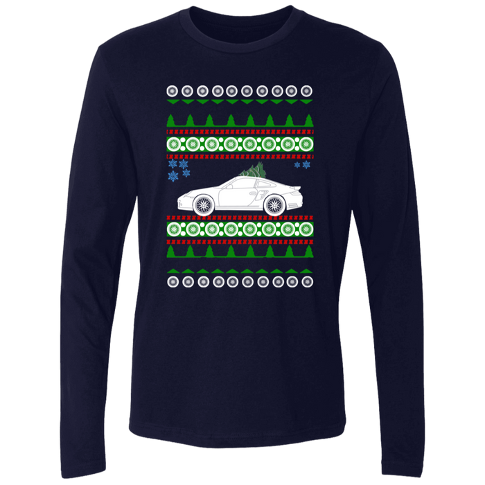 German Car like a 997 Turbo Ugly Christmas "sweater" long sleeve t-shirt