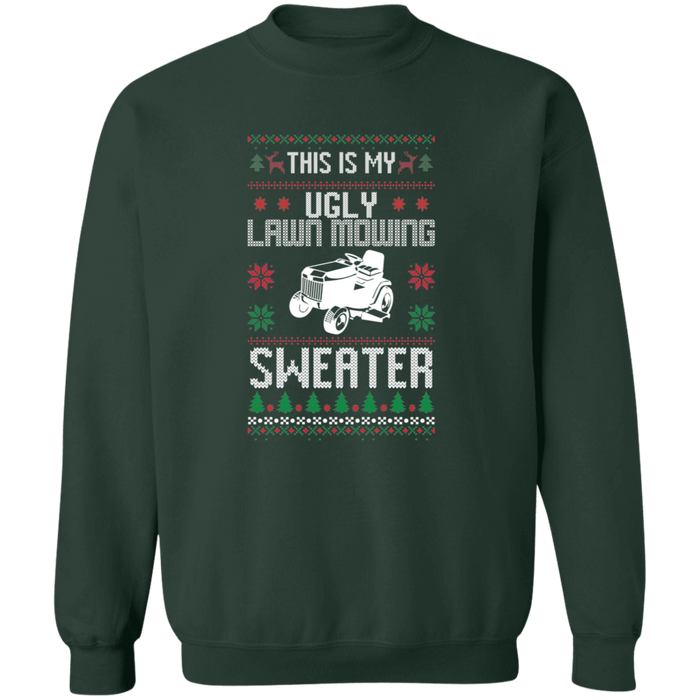 Ugly Lawn Mowing Christmas Sweater Sweatshirt