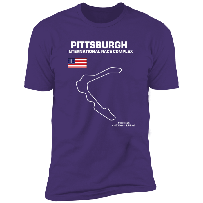 Pittsburgh International Race Complex Track Outline T-shirt