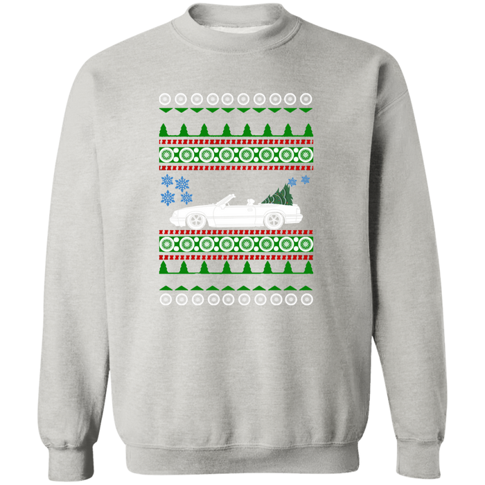 3rd gen Mustang Convertible ugly christmas sweater jumper