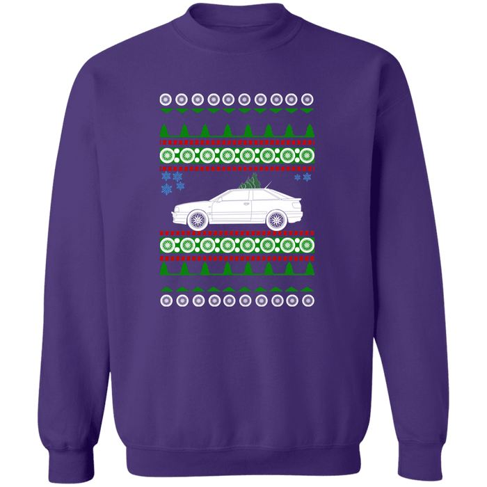 German car like an Audi S2 Coupe 1996 Ugly Christmas Sweater Sweatshirt