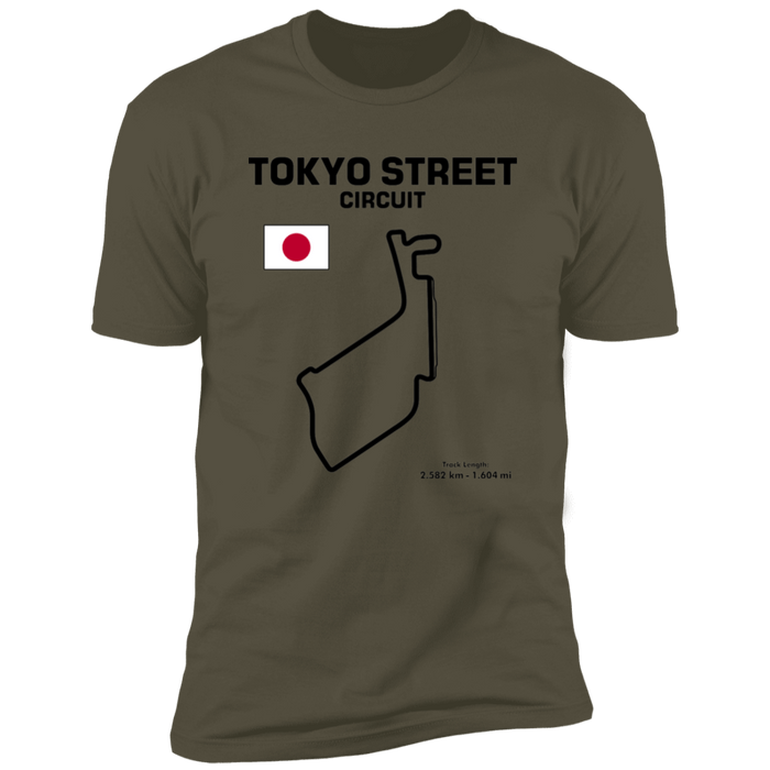 Track Outline Series Tokyo Street Circuit T-shirt