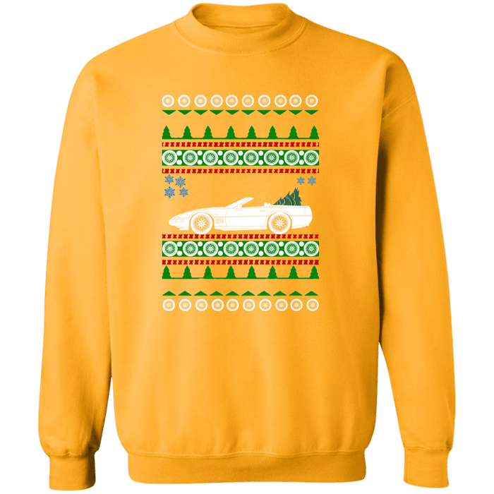 Corvette C4 Convertible Ugly Christmas Sweater Sweatshirt