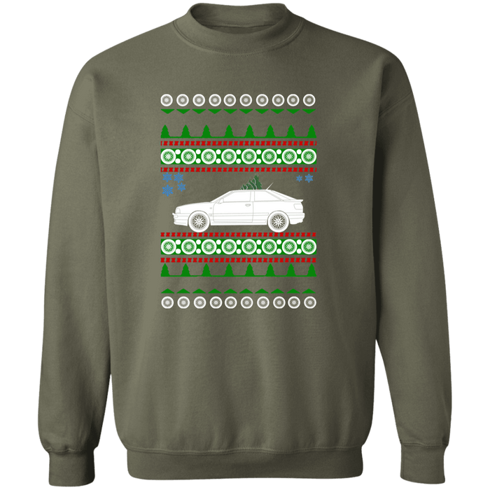 German car like an Audi S2 Coupe 1996 Ugly Christmas Sweater Sweatshirt