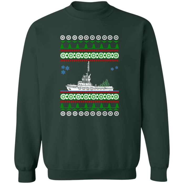 Tug Boat Ugly Christmas Sweater Sweatshirt