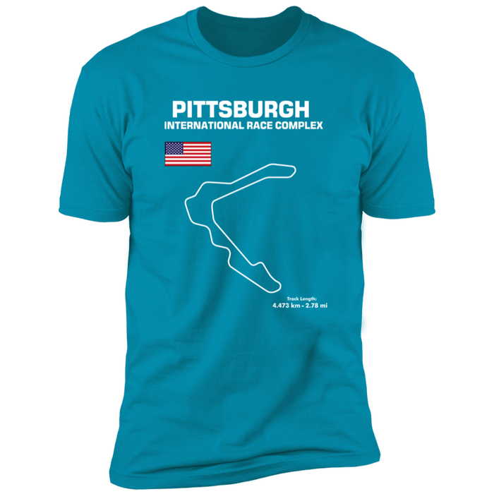 Pittsburgh International Race Complex Track Outline T-shirt