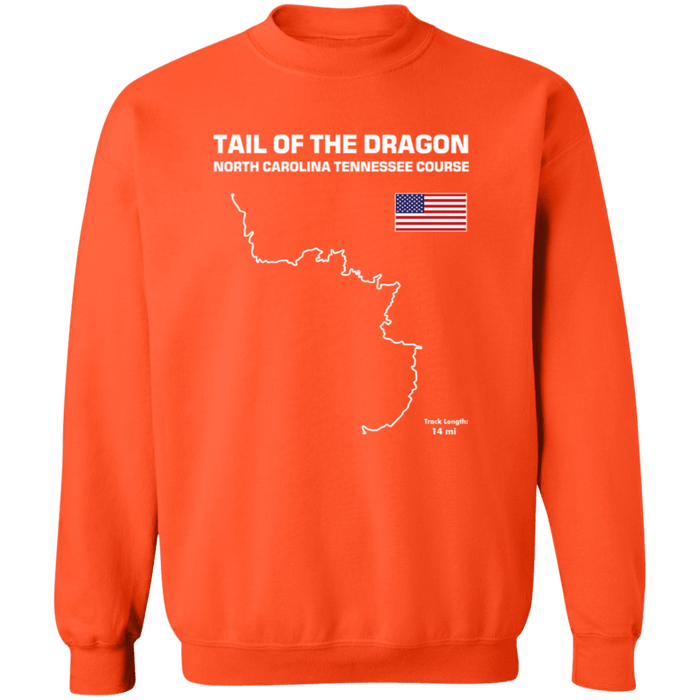 Track Outline Series Tail of the Dragon US129 Sweatshirt