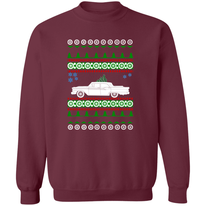 Ford Galaxie 1959 Ugly Christmas Sweater Sweatshirt