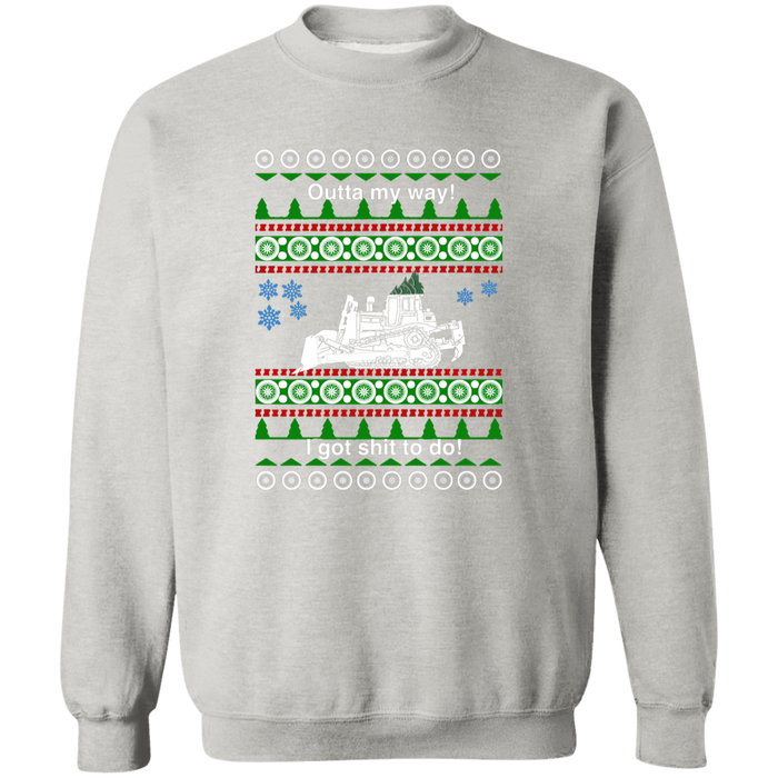 Bulldozer ugly christmas sweater sweatshirt