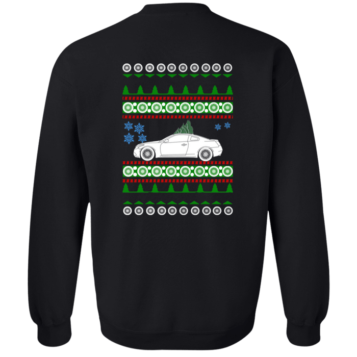 Infiniti Q60 1st gen Ugly Christmas Sweater Sweatshirt Front and Rear print