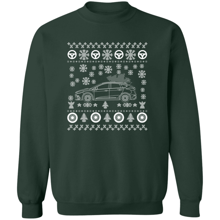 Ford Focus RS 2018+ V2 Ugly Christmas Sweater Sweatshirt