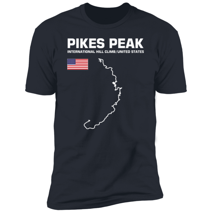 Track Outline Series Pikes Peak Hill Climb front and rear print