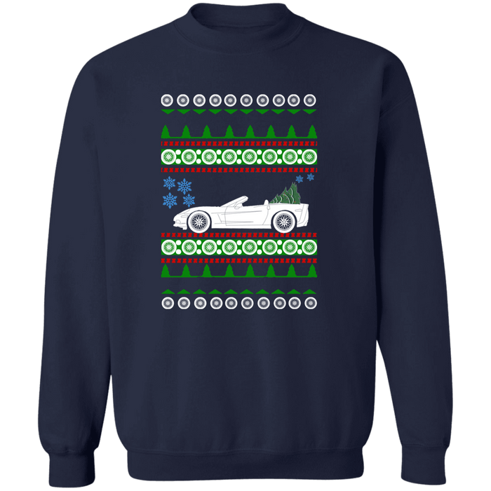 Corvette C6 Convertible Ugly Christmas Sweater Sweatshirt