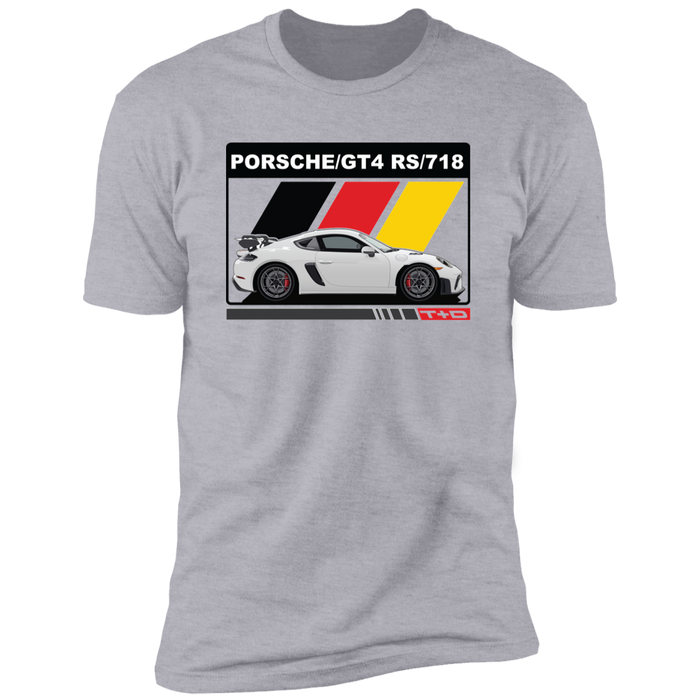 German Car like a 718 GT4 RS German Flag shirt