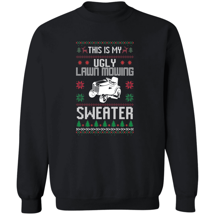 Ugly Lawn Mowing Christmas Sweater Sweatshirt