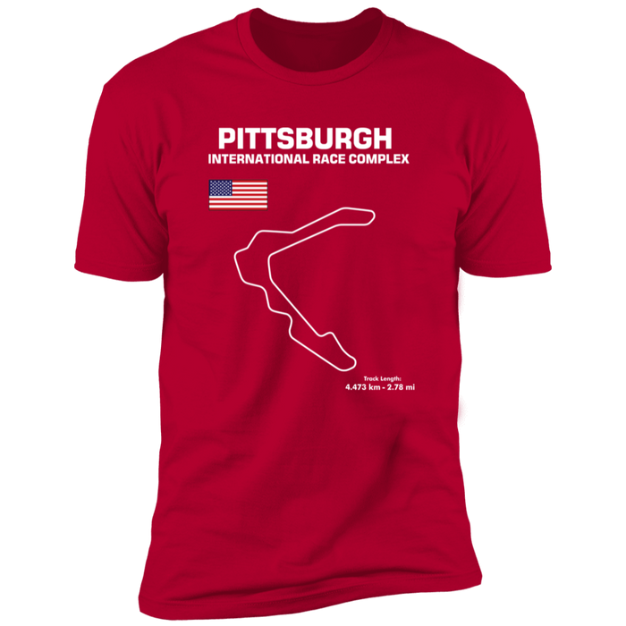 Pittsburgh International Race Complex Track Outline T-shirt