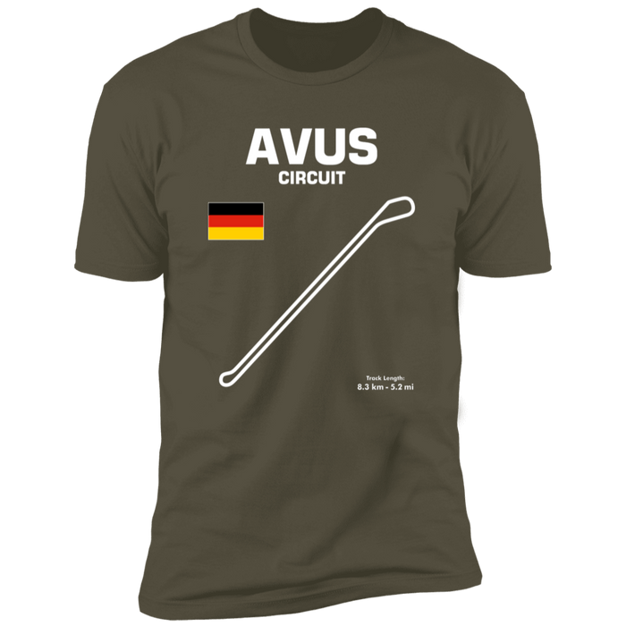 Track Outline Series Avus Germany T-shirt