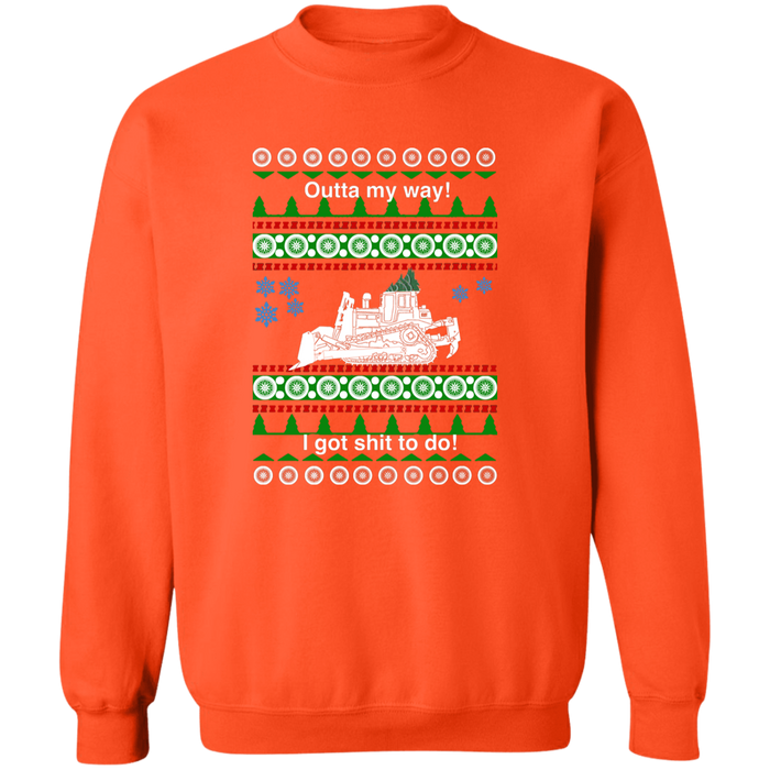 Bulldozer ugly christmas sweater sweatshirt