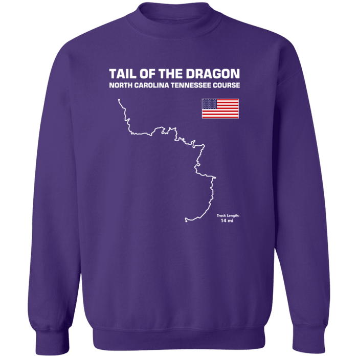 Track Outline Series Tail of the Dragon US129 Sweatshirt