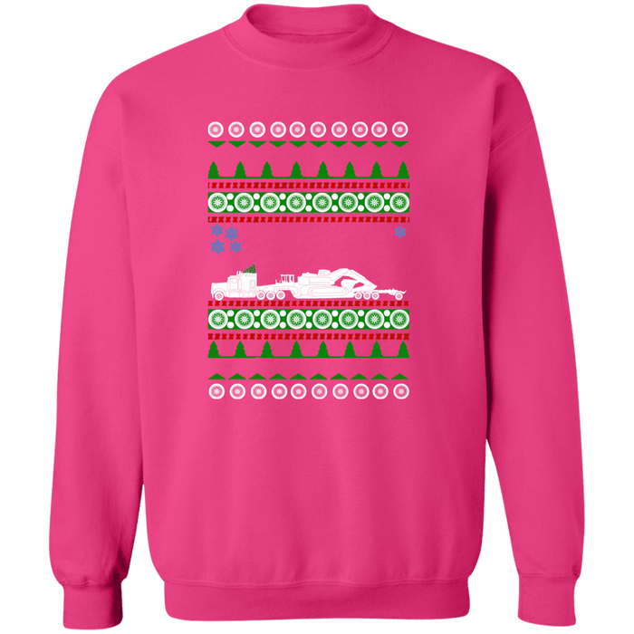 Truck Driver Heavy Equipment Ugly Christmas Sweater Sweatshirt