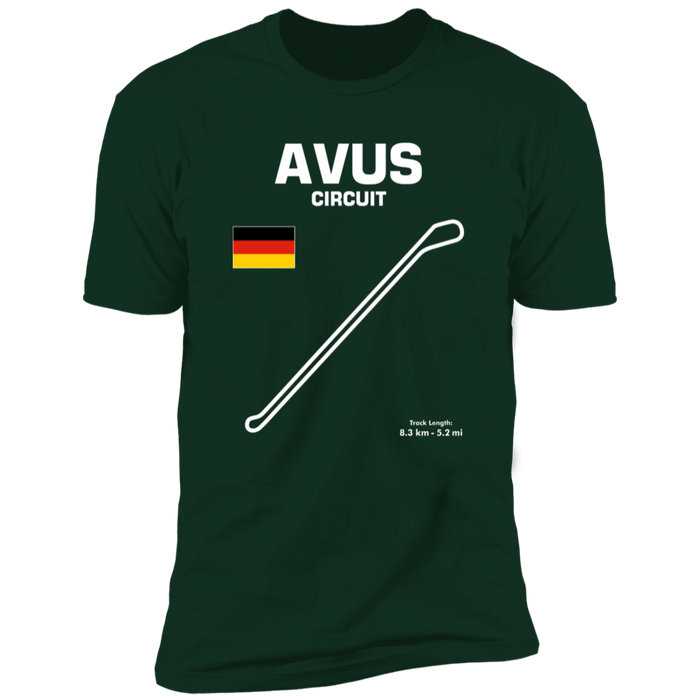 Track Outline Series Avus Germany T-shirt