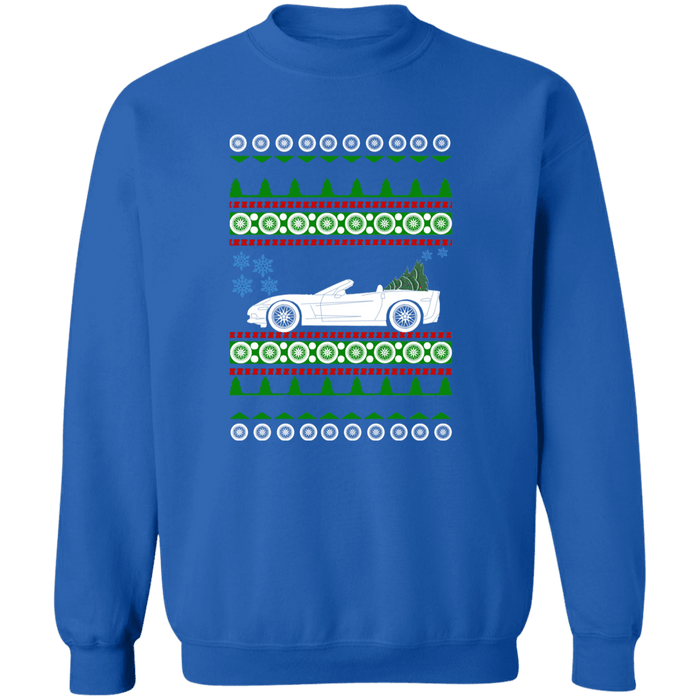 Corvette C6 Convertible Ugly Christmas Sweater Sweatshirt