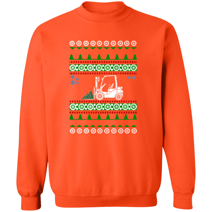 Forklift Driver Operator Ugly Christmas Sweater Sweatshirt