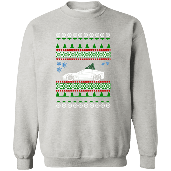 Corvette C6 Green Tree Ugly Christmas Sweater Sweatshirt