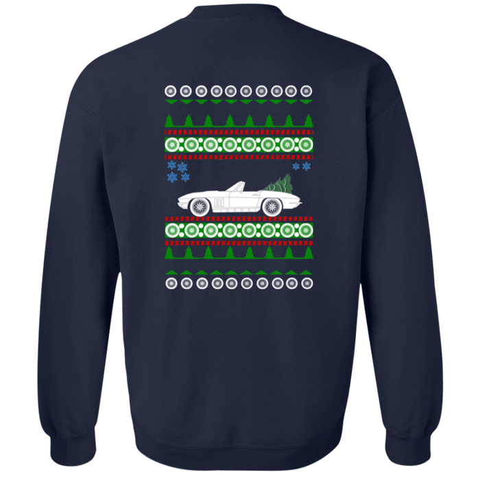 Corvette C2 Front and rear design Ugly Christmas Sweater Sweatshirt