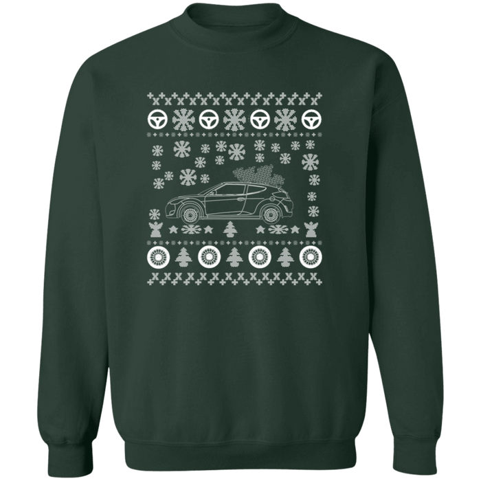 Hyundai Veloster 1st Gen Ugly Christmas Sweater Sweatshirt V2