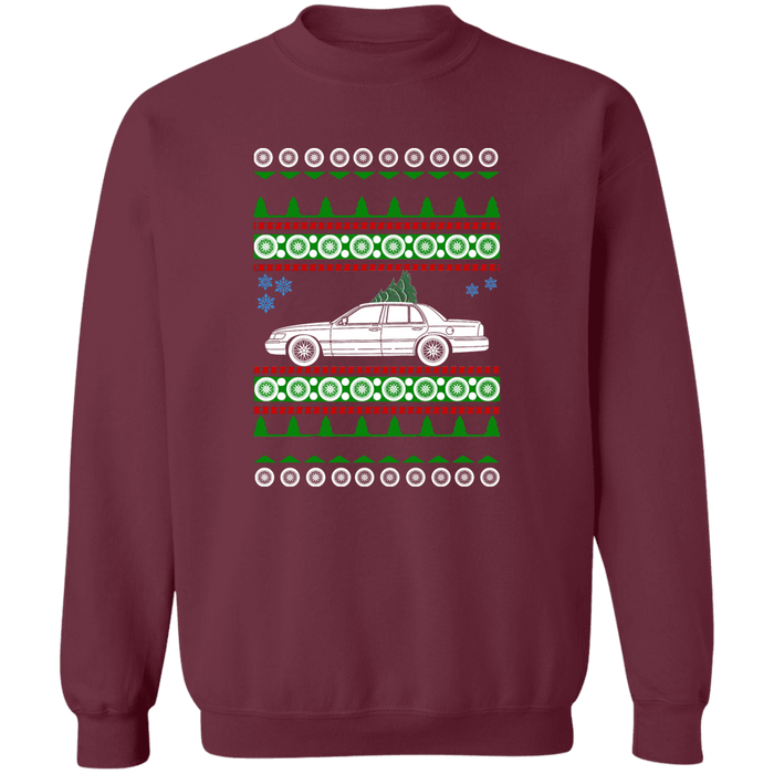 Mercury Grand Marquis 3rd Gen 1998-2002 Ugly Christmas Sweater Sweatshirt