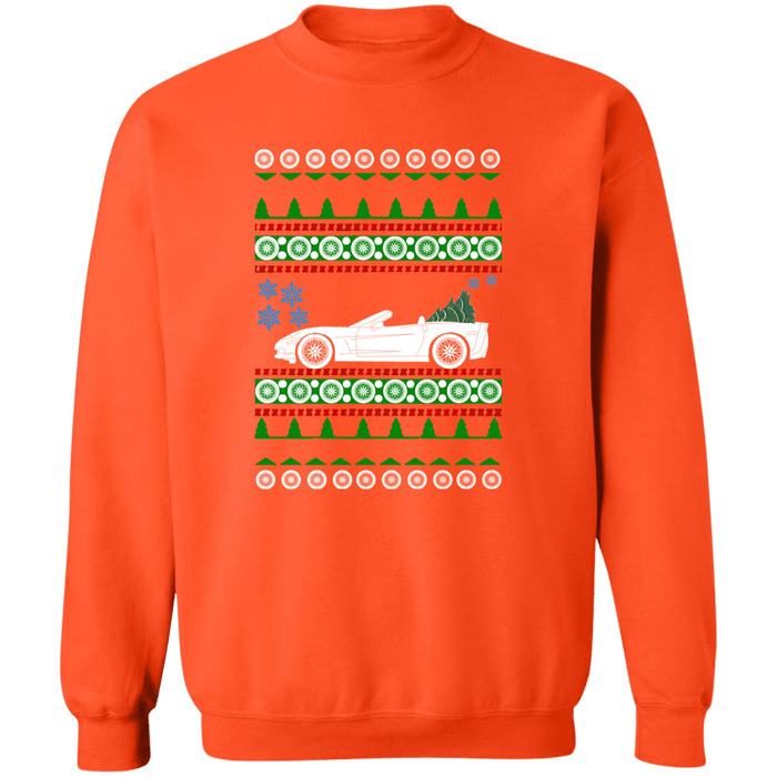 Corvette C6 Convertible Ugly Christmas Sweater Sweatshirt