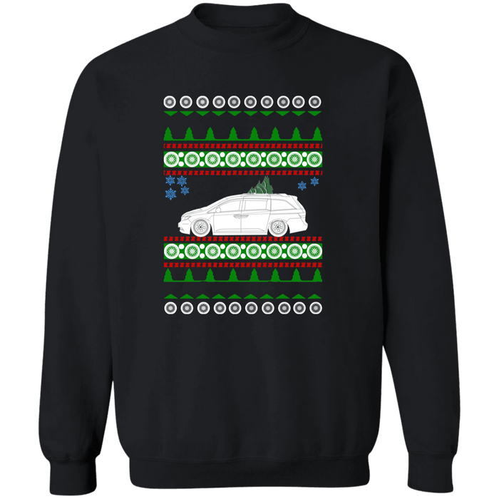 Slammed Minivan 4th Ugly Christmas Sweater Sweatshirt