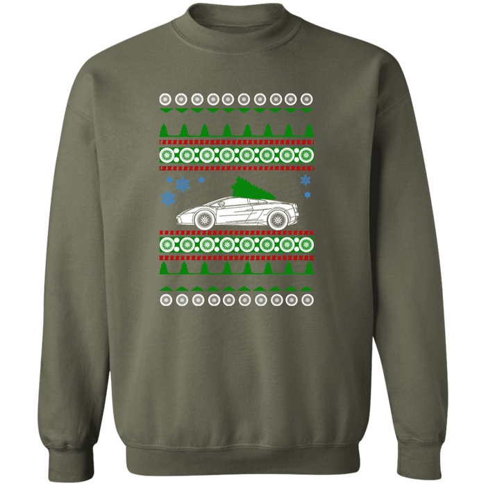 Exotic Car like a Gallardo Ugly Christmas Sweater Sweatshirt