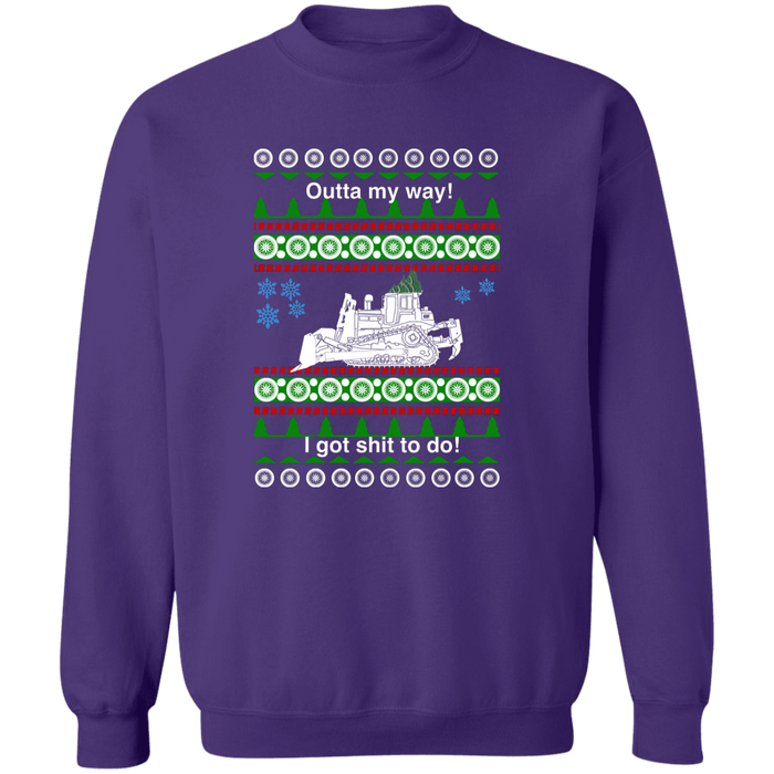 Bulldozer ugly christmas sweater sweatshirt