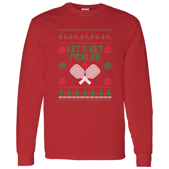 Pickle Ball Ugly Christmas "Sweater"  long sleeve t-shirt