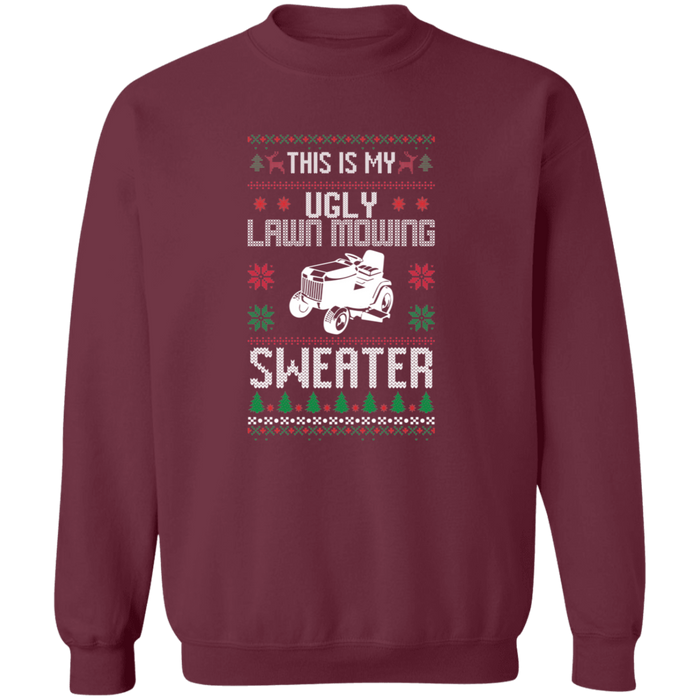 Ugly Lawn Mowing Christmas Sweater Sweatshirt