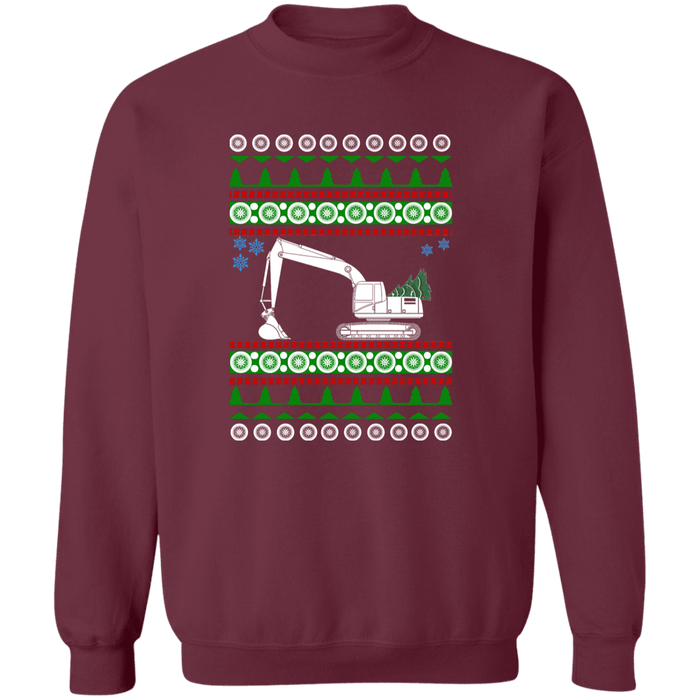 Excavator Ugly Christmas Sweater Sweatshirt