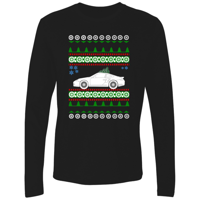 German Car like a 997 Turbo Ugly Christmas "sweater" long sleeve t-shirt