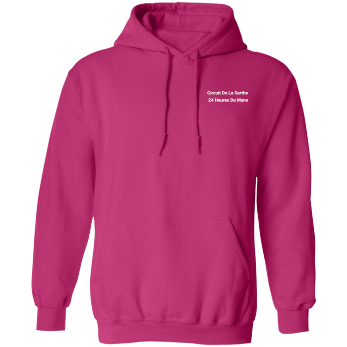 Circuit De La Sarthe 24 Heures Du Mans Track Outline Series Hoodie Front and Rear Print