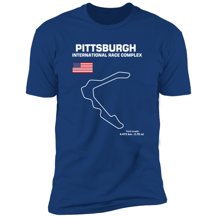 Pittsburgh International Race Complex Track Outline T-shirt