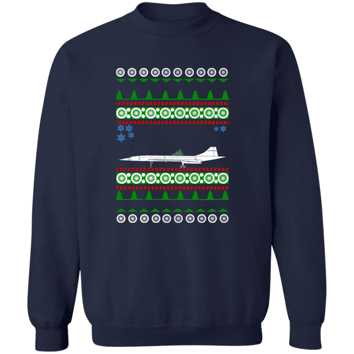 Concorde Airplane Ugly Christmas Sweater Sweatshirt