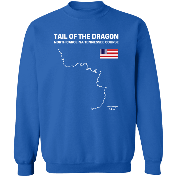 Track Outline Series Tail of the Dragon US129 Sweatshirt