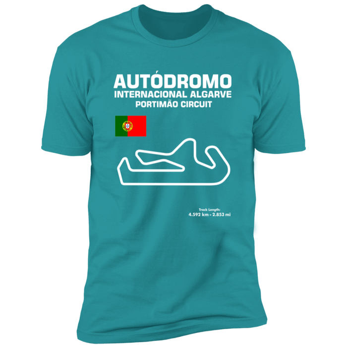 Track Outline Series Autodromo Internacional Algarve Portimao Circuit T-shirt