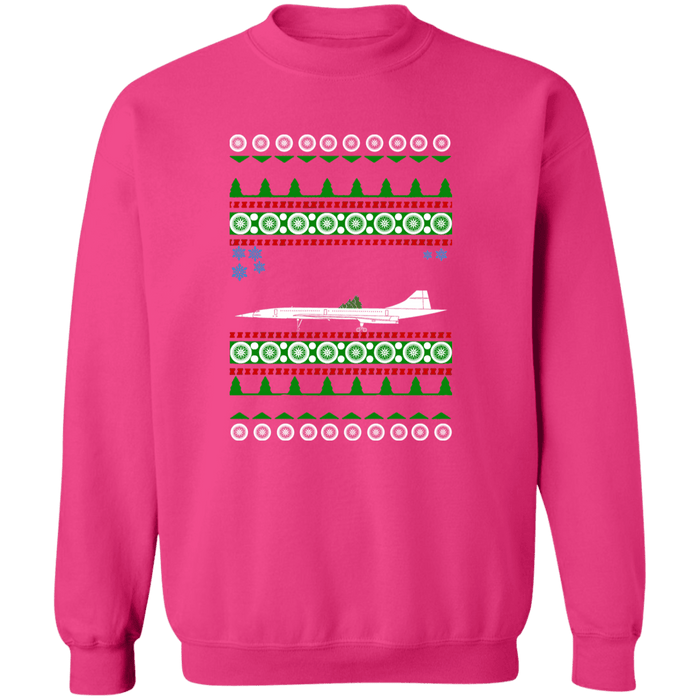Concorde Airplane Ugly Christmas Sweater Sweatshirt