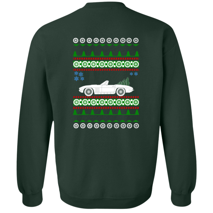 Corvette C2 Front and rear design Ugly Christmas Sweater Sweatshirt